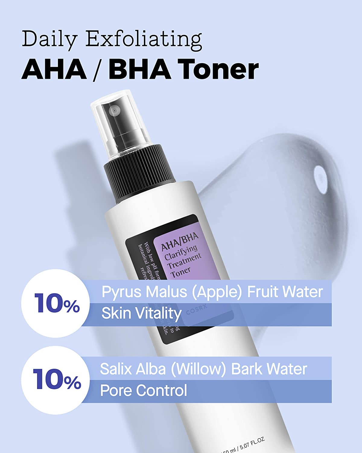 COSRX AHA/BHA Clarifying Treatment Toner