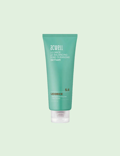 ACWELL Licorice pH Balancing Pore Cleansing Gel Foam