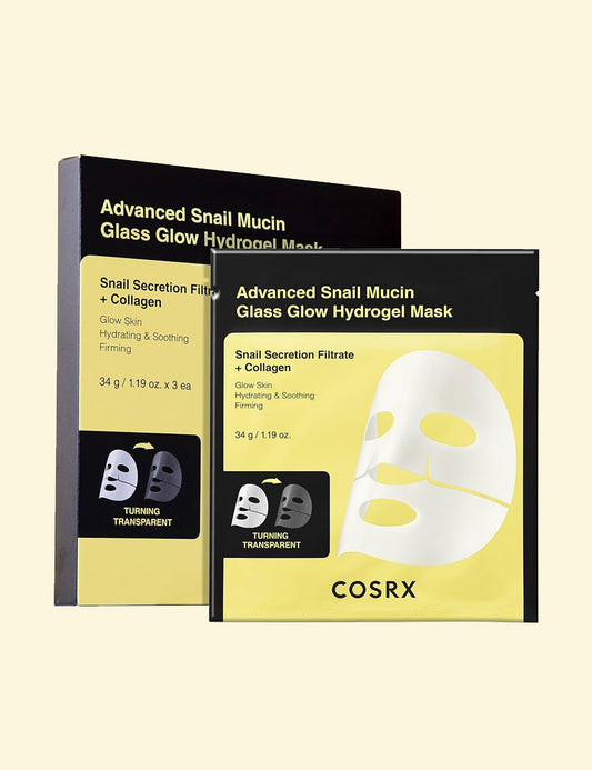 COSRX Advanced Snail Mucin Glass Glow Hydrogel Mask_3ea