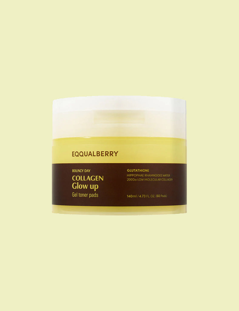 Masque éclaircissant Eqqualberry Collagen Glow Up - 4 Pièces - Soin Quotidien Au Collagène