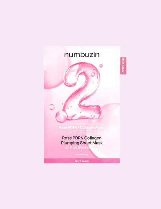 Numbuzin No.2 Rose PDRN Collagen Plumping Sheet Mask